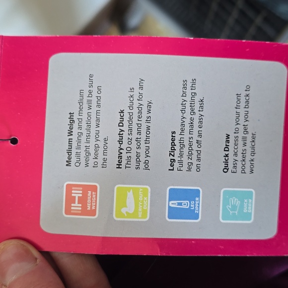 Berne Women's Softstone Duck Insulated Bib Overall Size Large - Picture 10 of 12